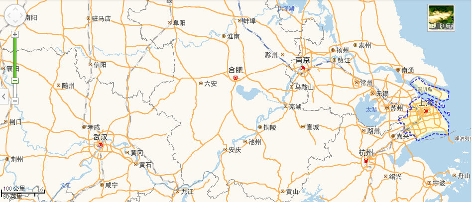 上海市位置地图