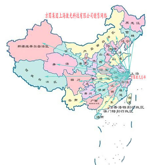 方圆激光设备销售网络图